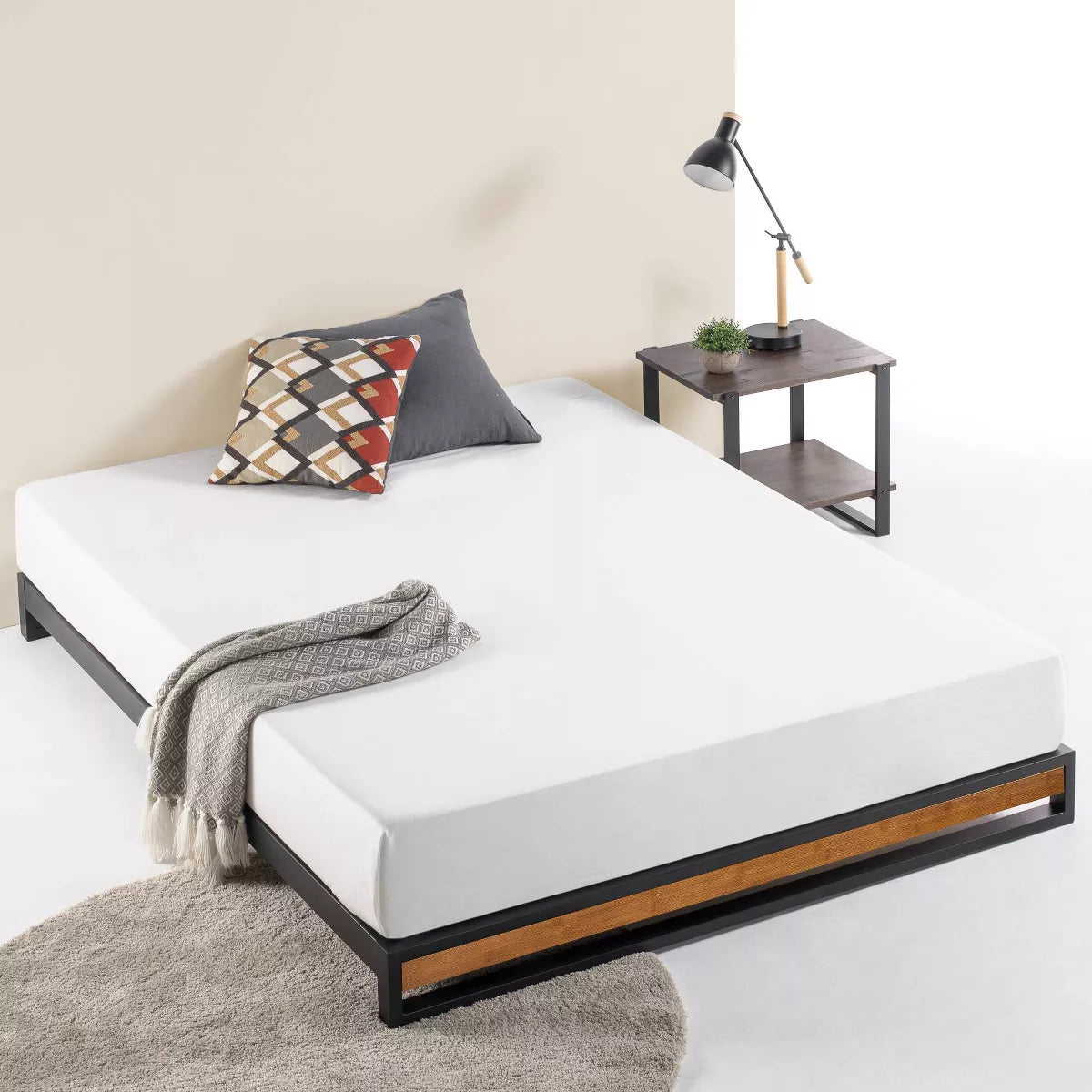 Bed Frame without Headboard Black