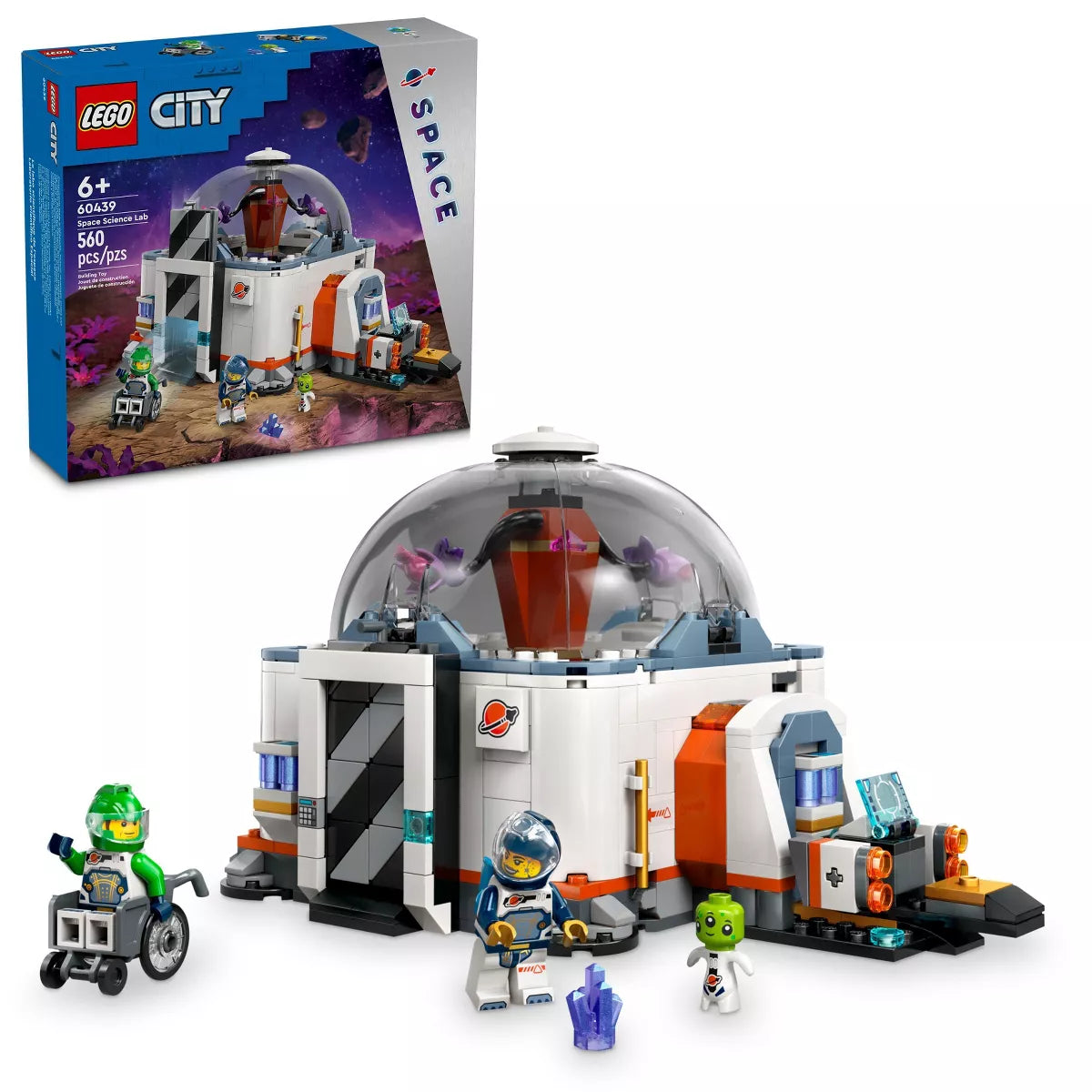 LEGO City Space Exploration set with packaging on a white background