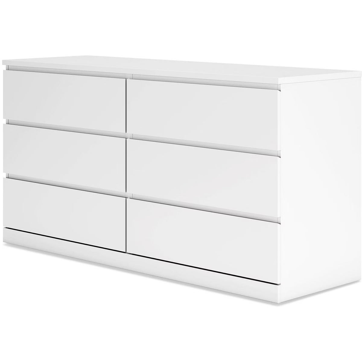 Onita Modern 6 Drawer Dresser, White
