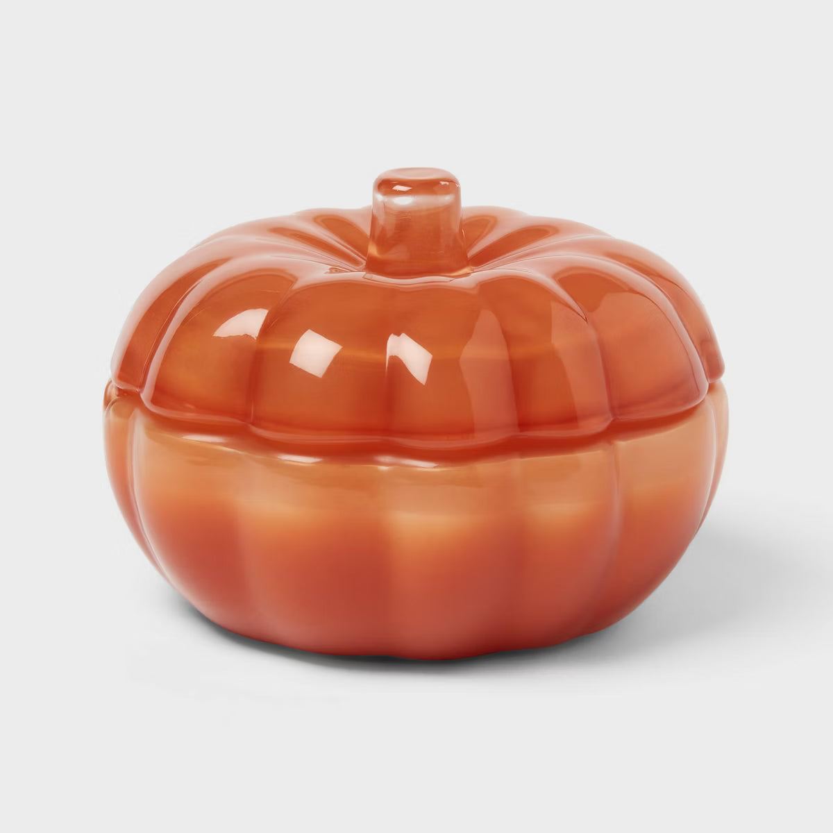 Lidded Glass Pumpkin Jar Candle Pumpkin Spice Cupcakes