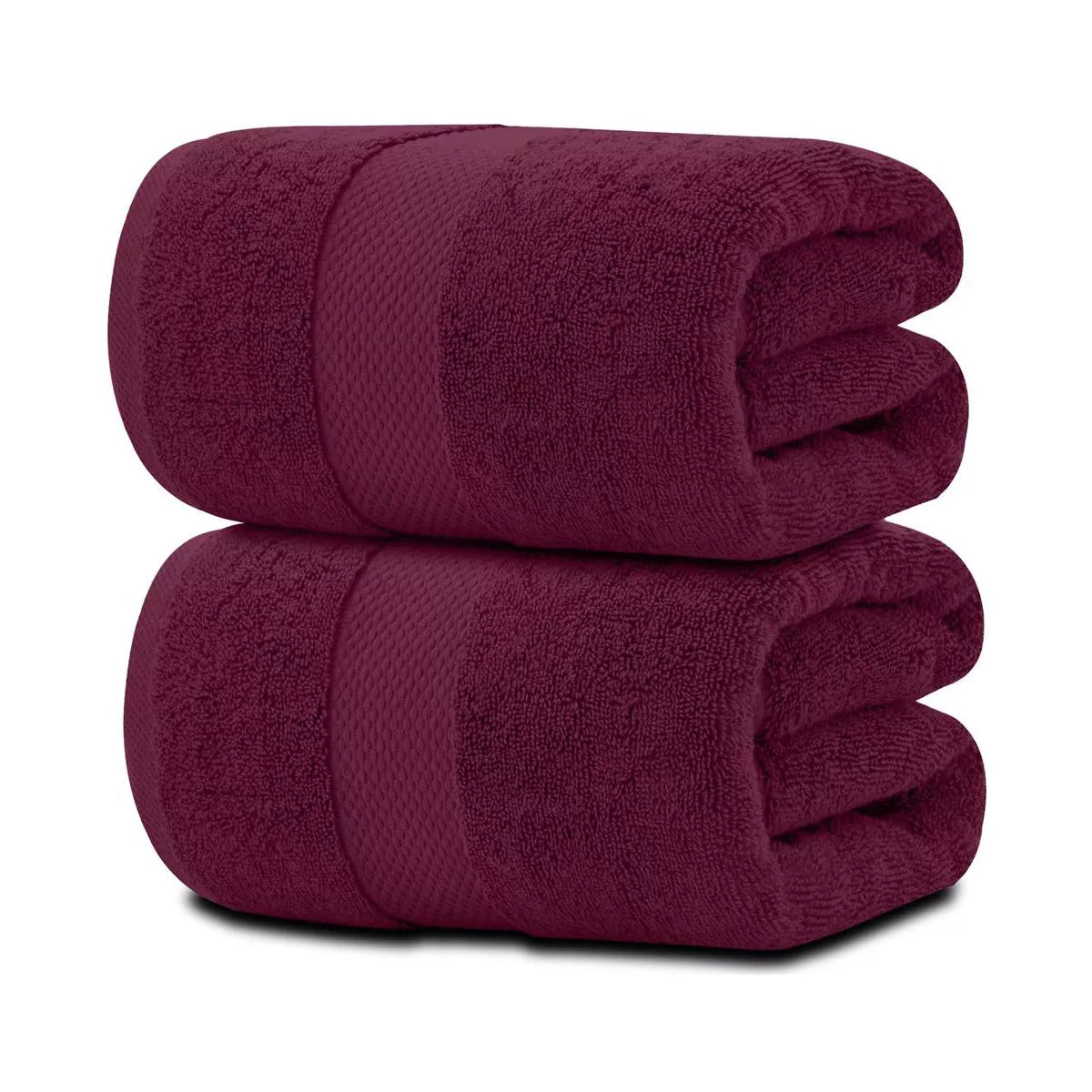 Wine Red Cotton Bath