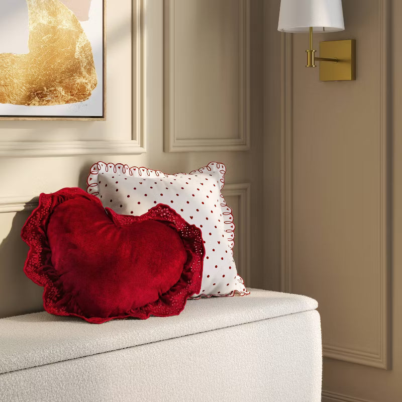 Ruffled Heart Pillow - Threshold™
