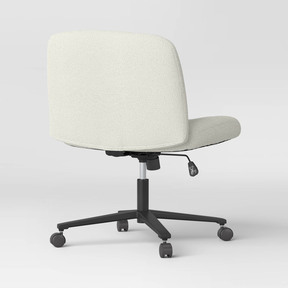 Upholstered Criss Cross Armless Office Chair Light Beige - Room Essentials