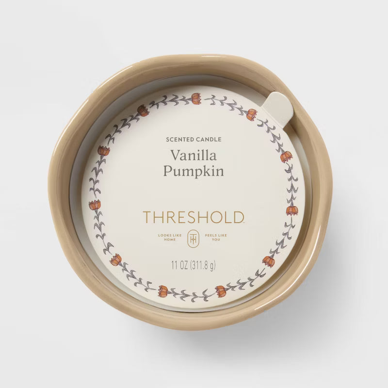 Ceramic Jar Candle Vanilla Pumpkin