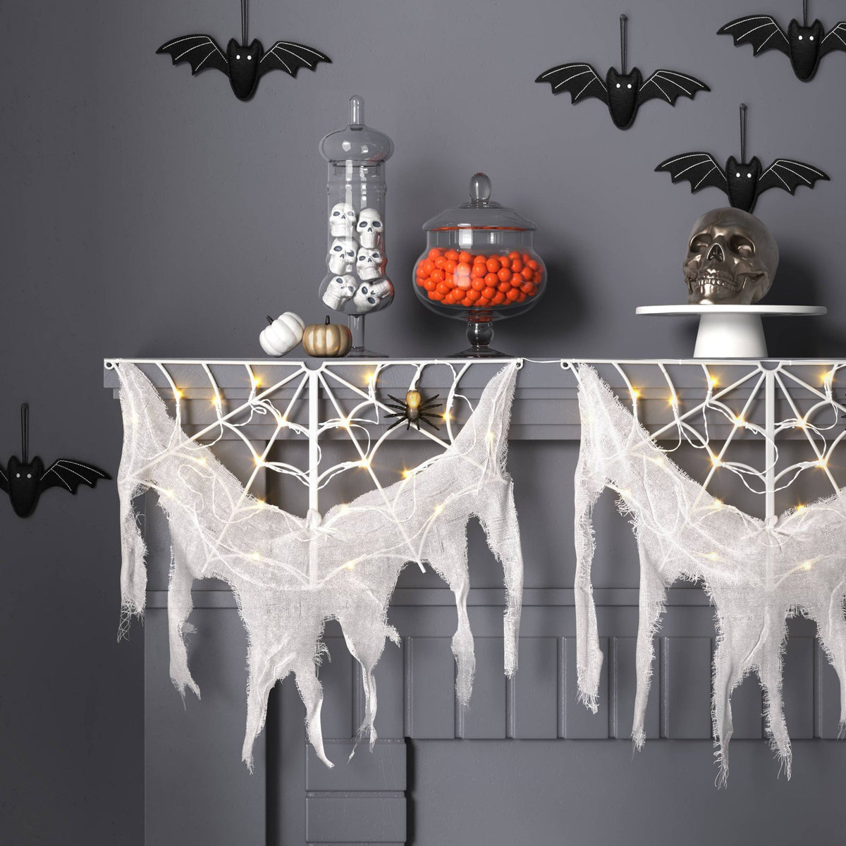 6 Piece Bats Decorative Accent Set, Black - image 2