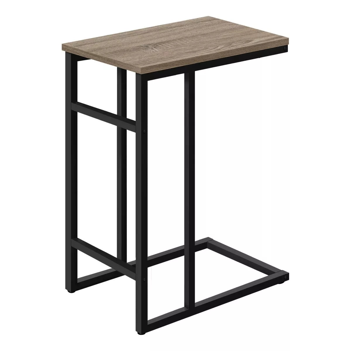 Brown Black End Side Table