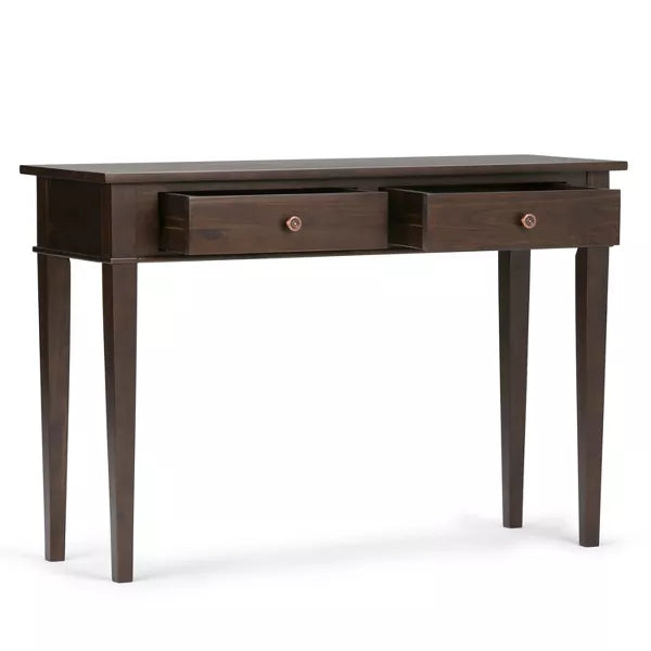 Wood Console Table with Storage