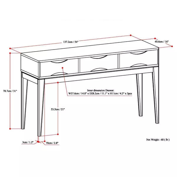 Console Sofa Table