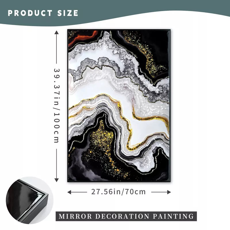 Luxury Crystal Pearl Oil Painting Wall Art Contemporary Hallway Decor Premium Canvas Mural for Home Entrance and Corridor decorative picture painting