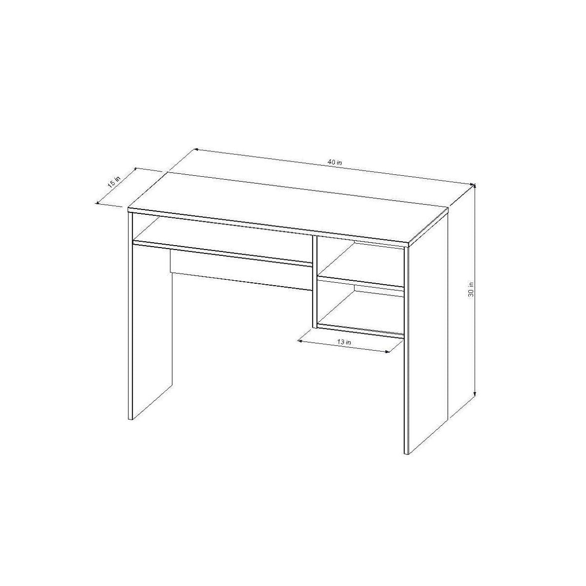 Student Writing Desk with Storage White - Room Essentials