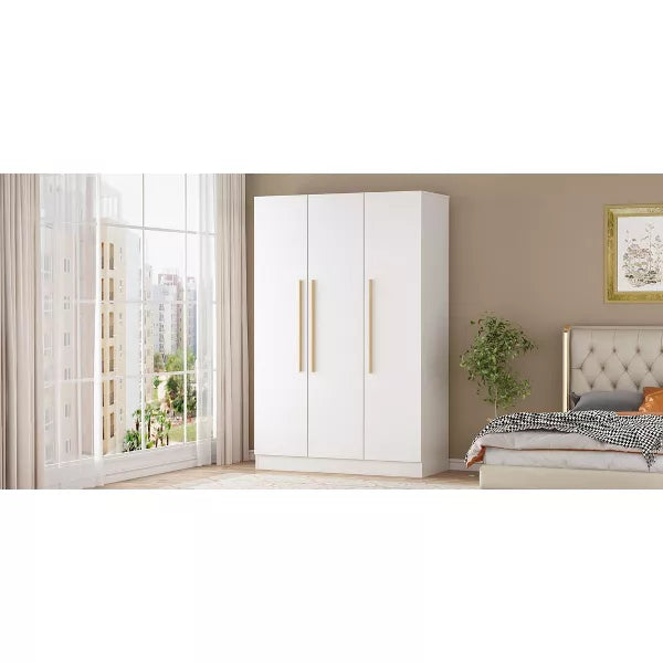 Homsee 3 Door White Armoire