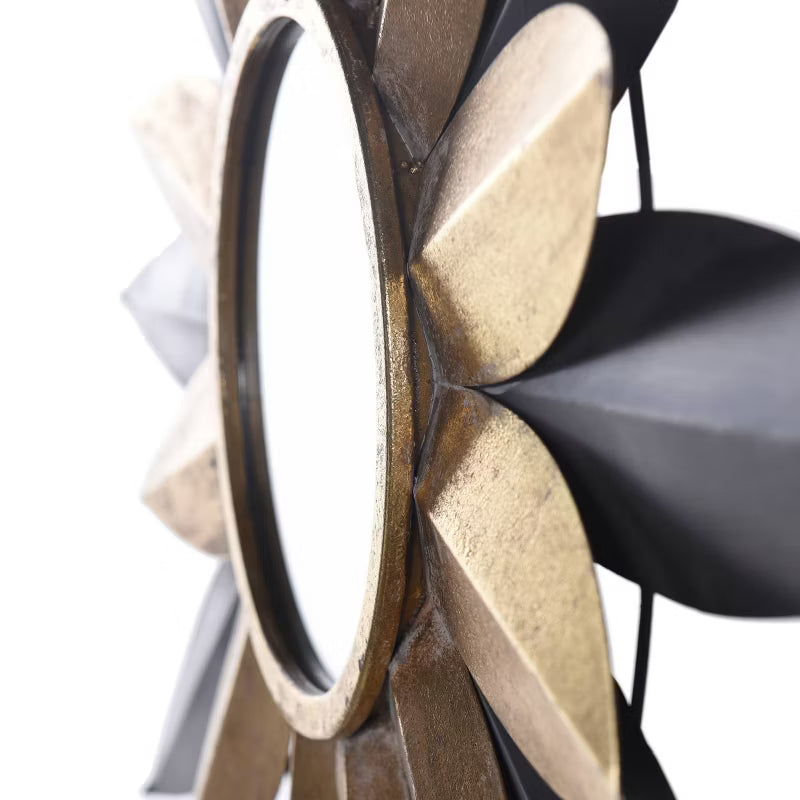 Star Struck Metal Wall Mirror Gold