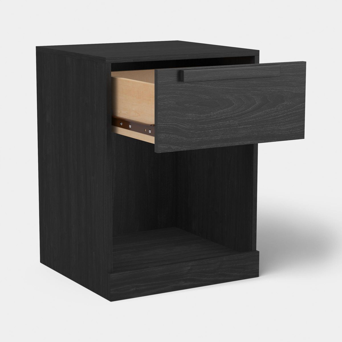 Modern Nightstand with Drawer Black - Room Essentials