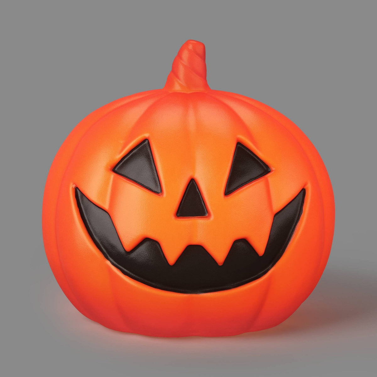 8 Inch Lit Pumpkin Blow Mold Halloween Prop, Orange - Halloween decor