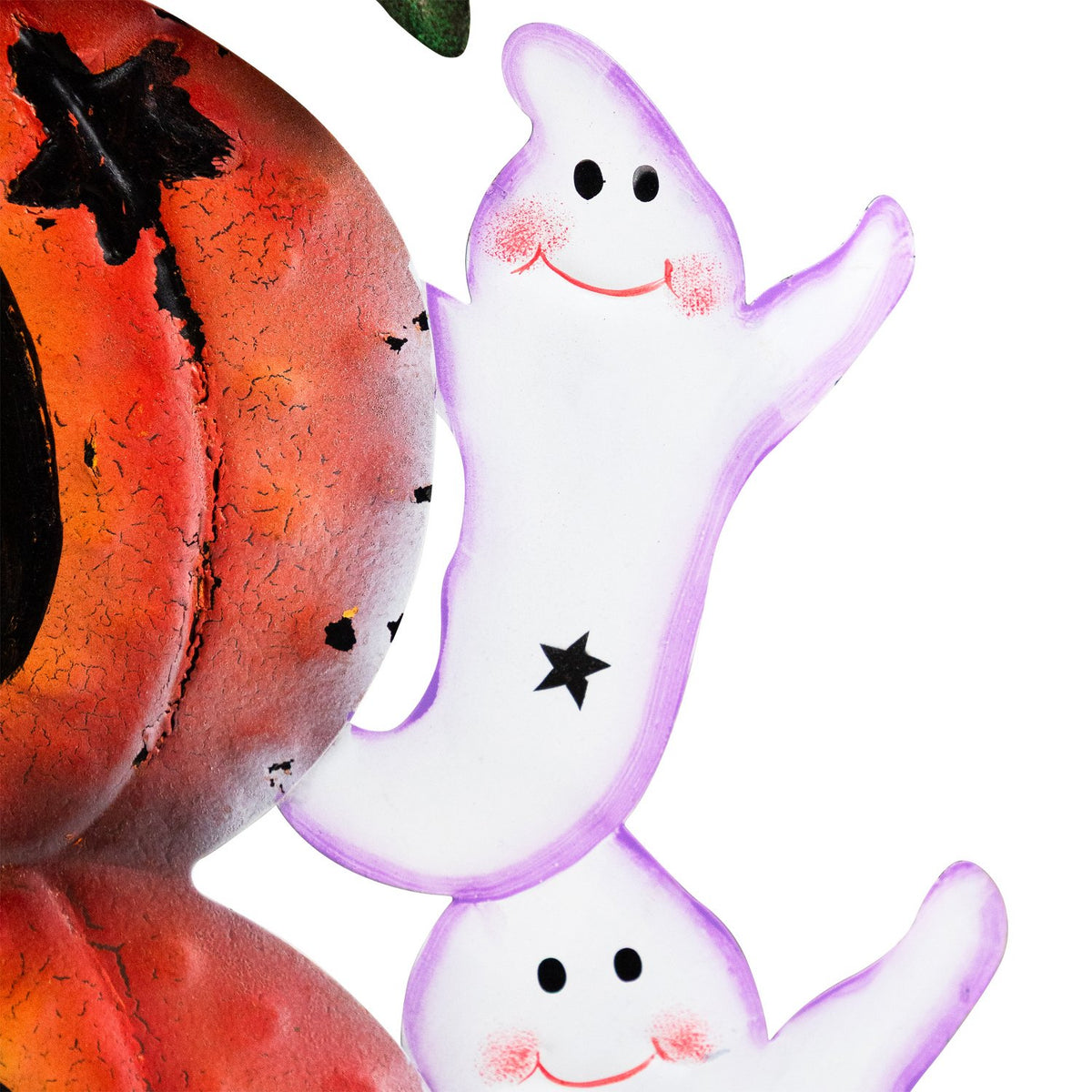 Stacked Boo Pumpkins with Ghosts Metal Halloween Porch Sign - 33 Inch - image 8