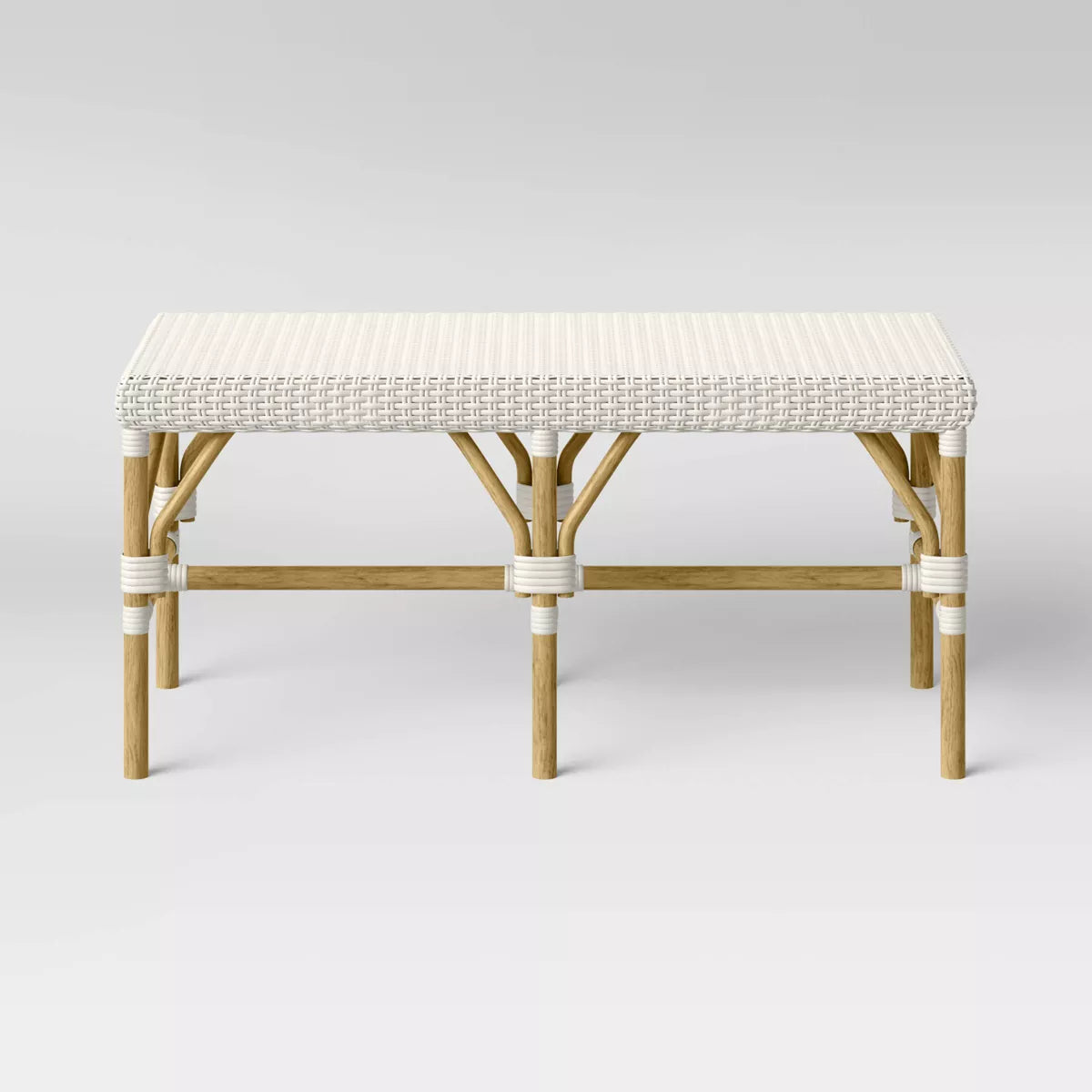 Rattan Woven Bench