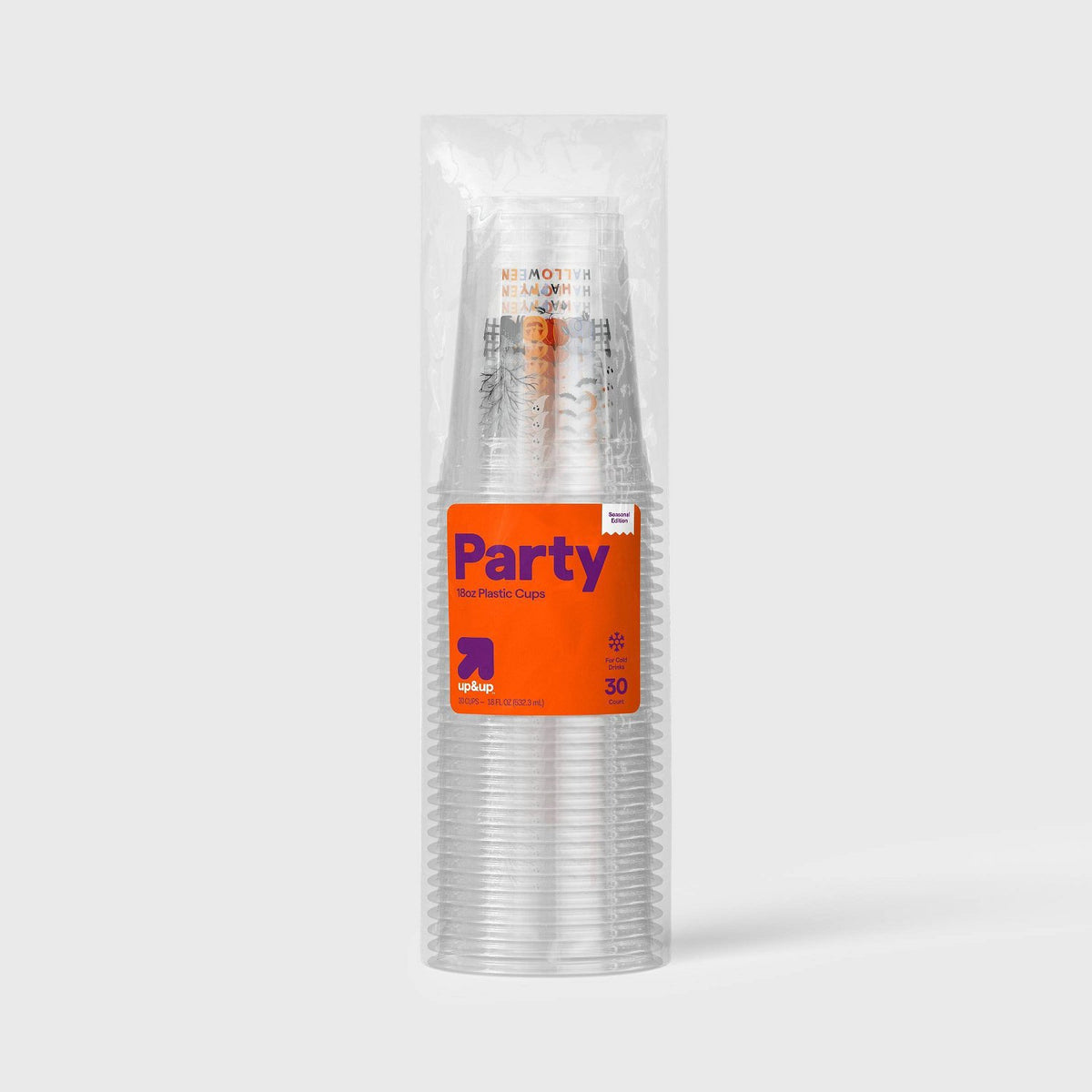 18oz Halloween Disposable Clear Cup - 30ct - image 1