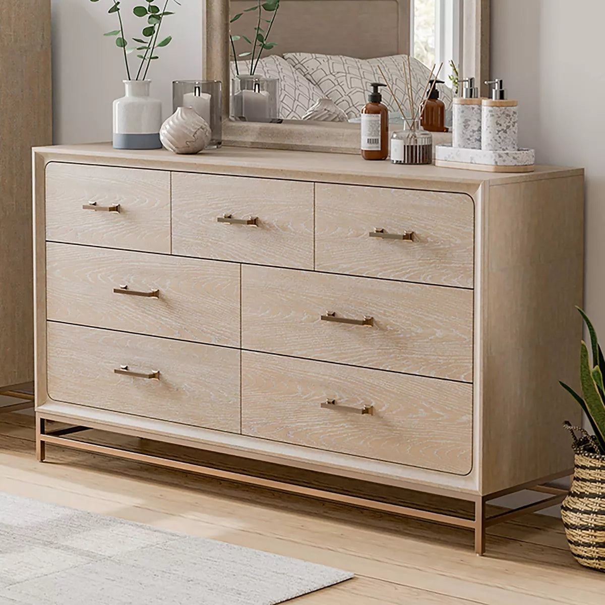 Dresser Boho 7 Drawer Oak