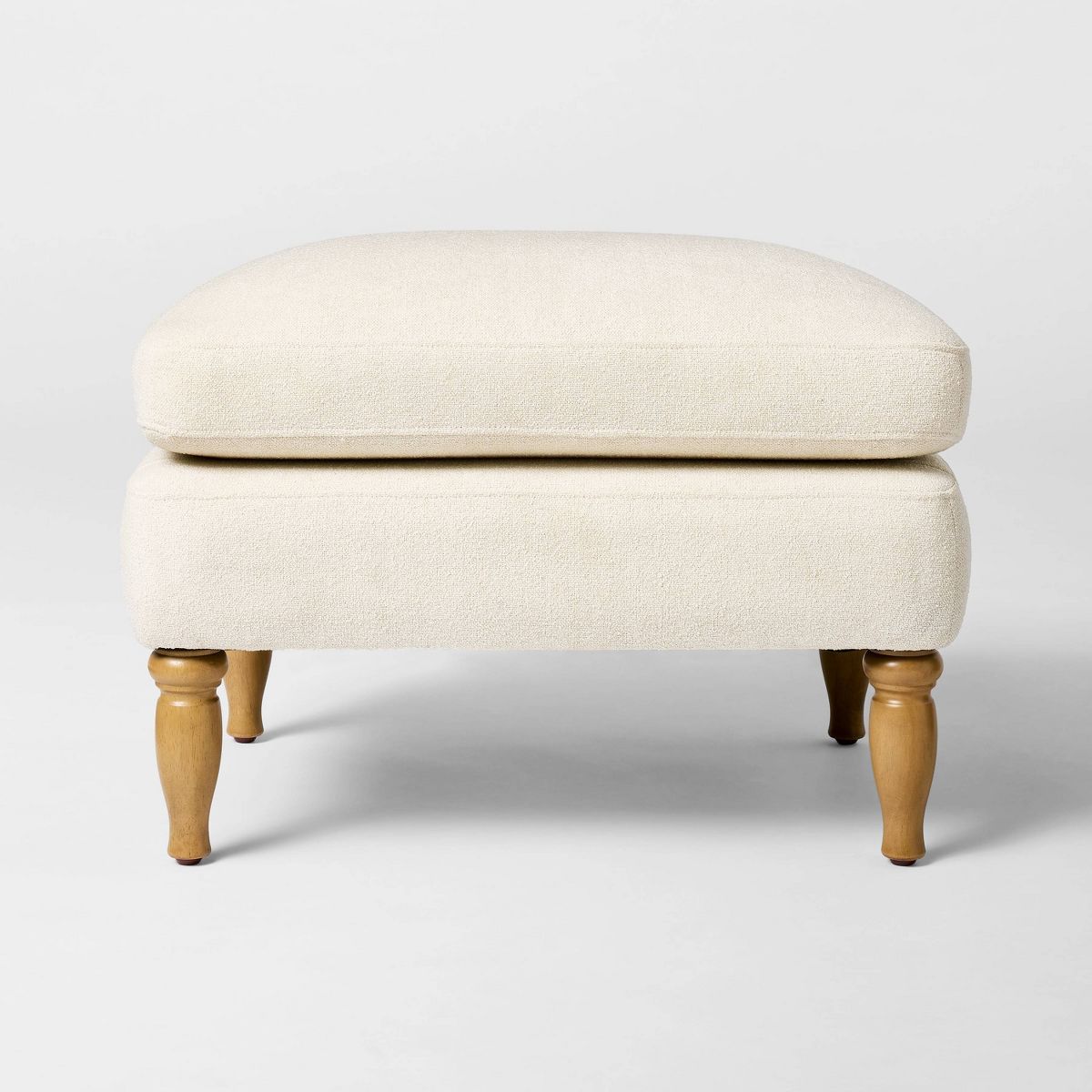Kauri Upholstered Natural Accent Chair + Ottoman