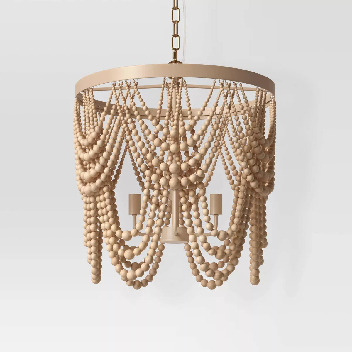 Chandelier Wooden Beads Swag