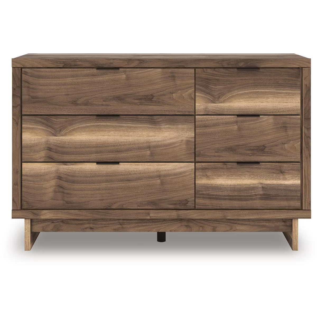 Darcalli Modern 6-Drawer Dresser - Mid-Century Style Storage Chest