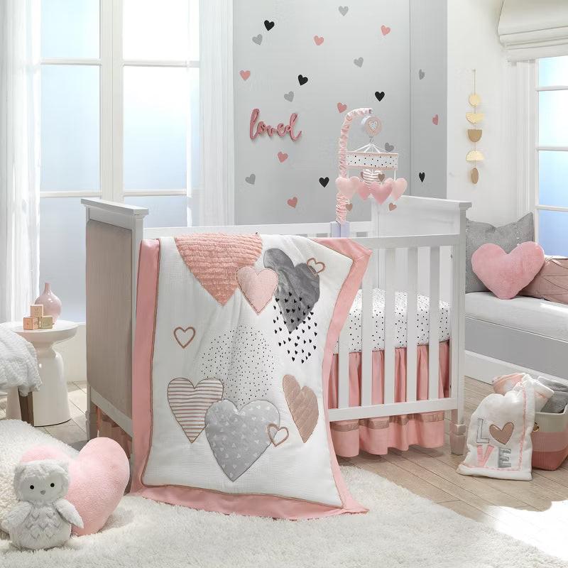 Signature Heart to Heart Soft Pink Decorative Pillow
