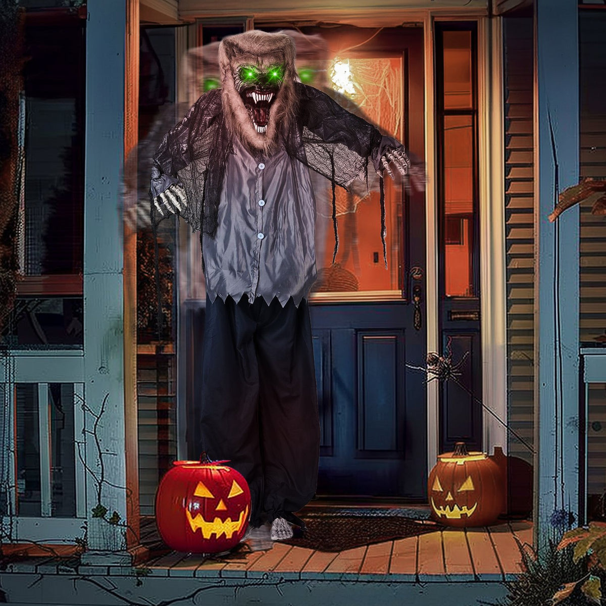 6.9-Foot Standing Werewolf Halloween Decoration - image 1