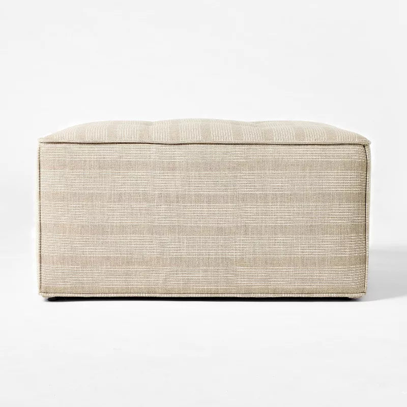 Tufted Cocktail Ottoman Tan