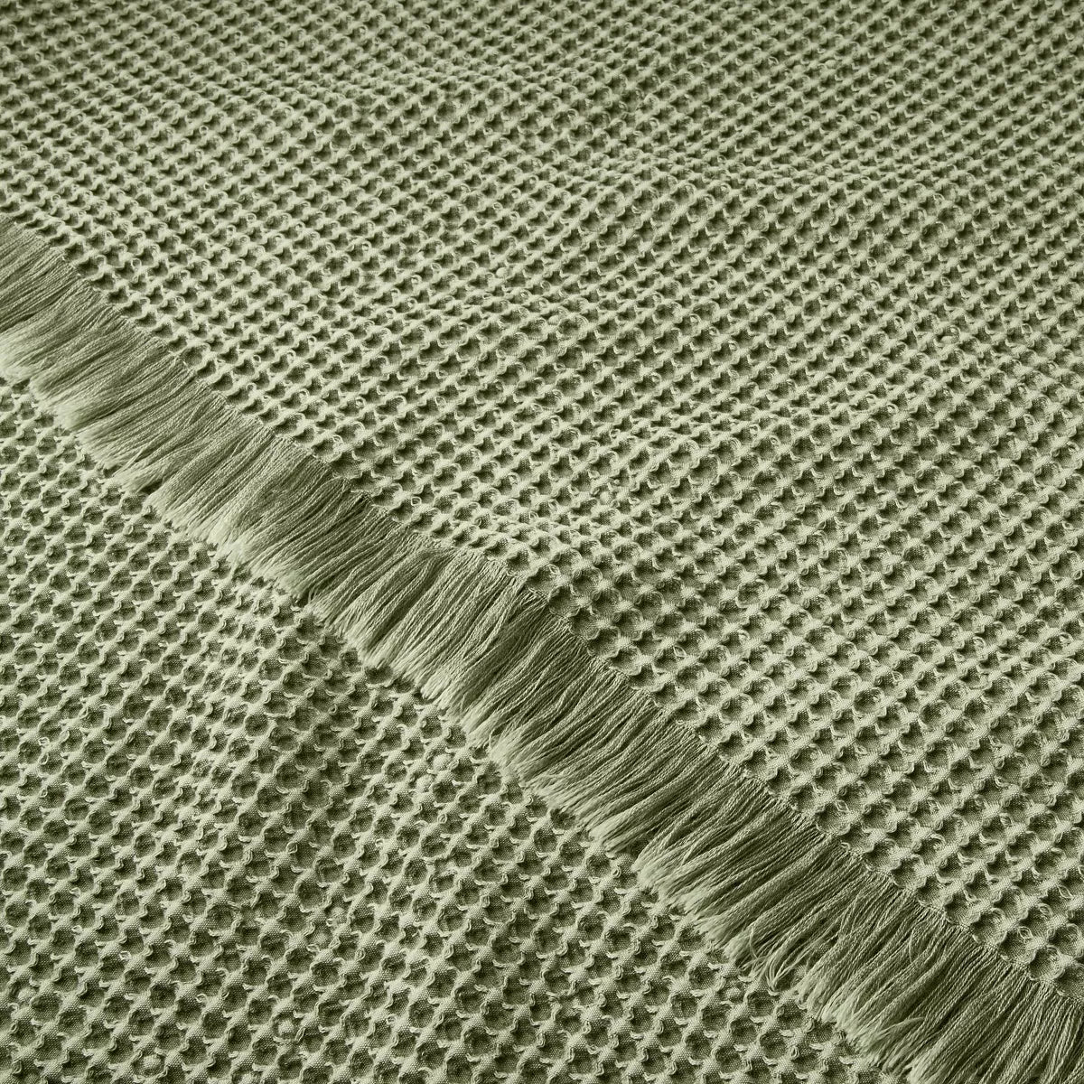 Knit Blanket Washed Green