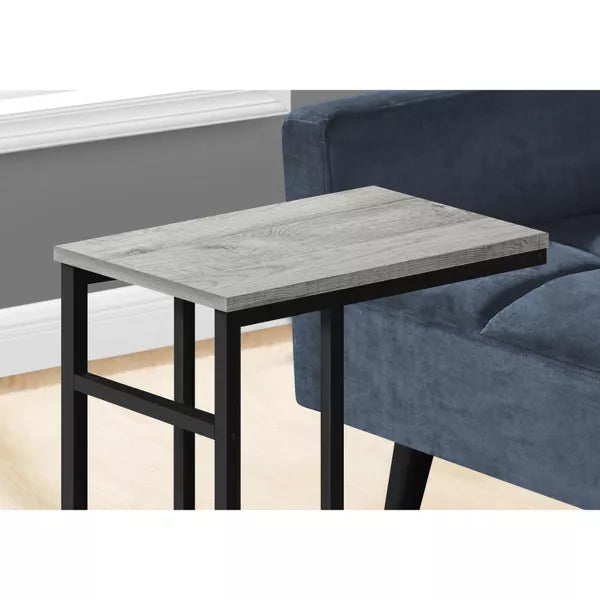 Grey Black End Side Table