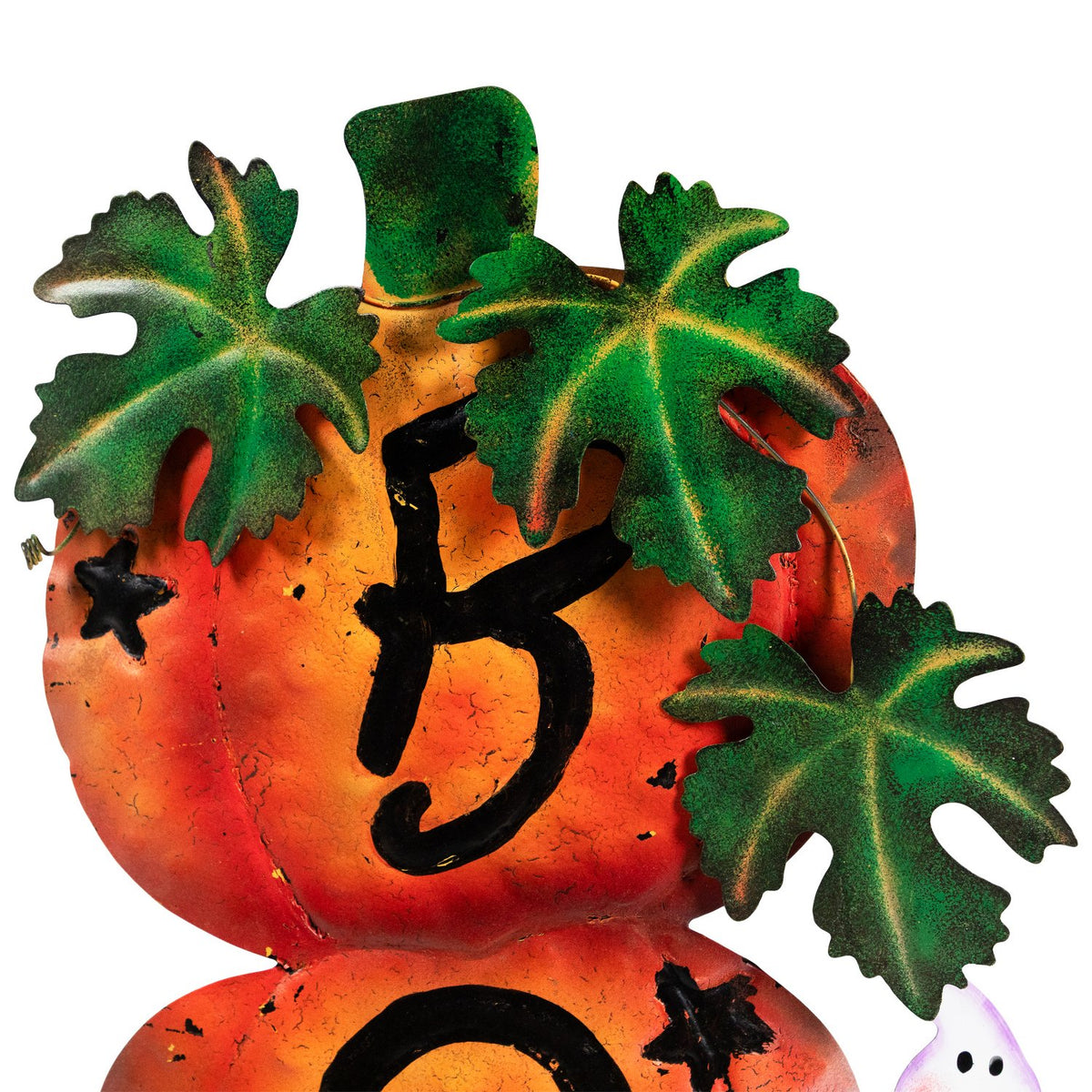Stacked Boo Pumpkins with Ghosts Metal Halloween Porch Sign - 33 Inch - image 6