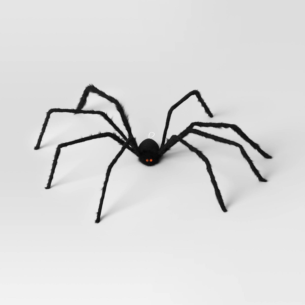 80 Inch XXL Plush Spider Halloween Prop, Black - Halloween decor