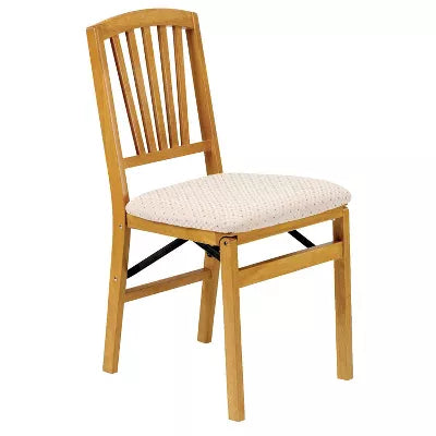 Slat Back Folding Chair