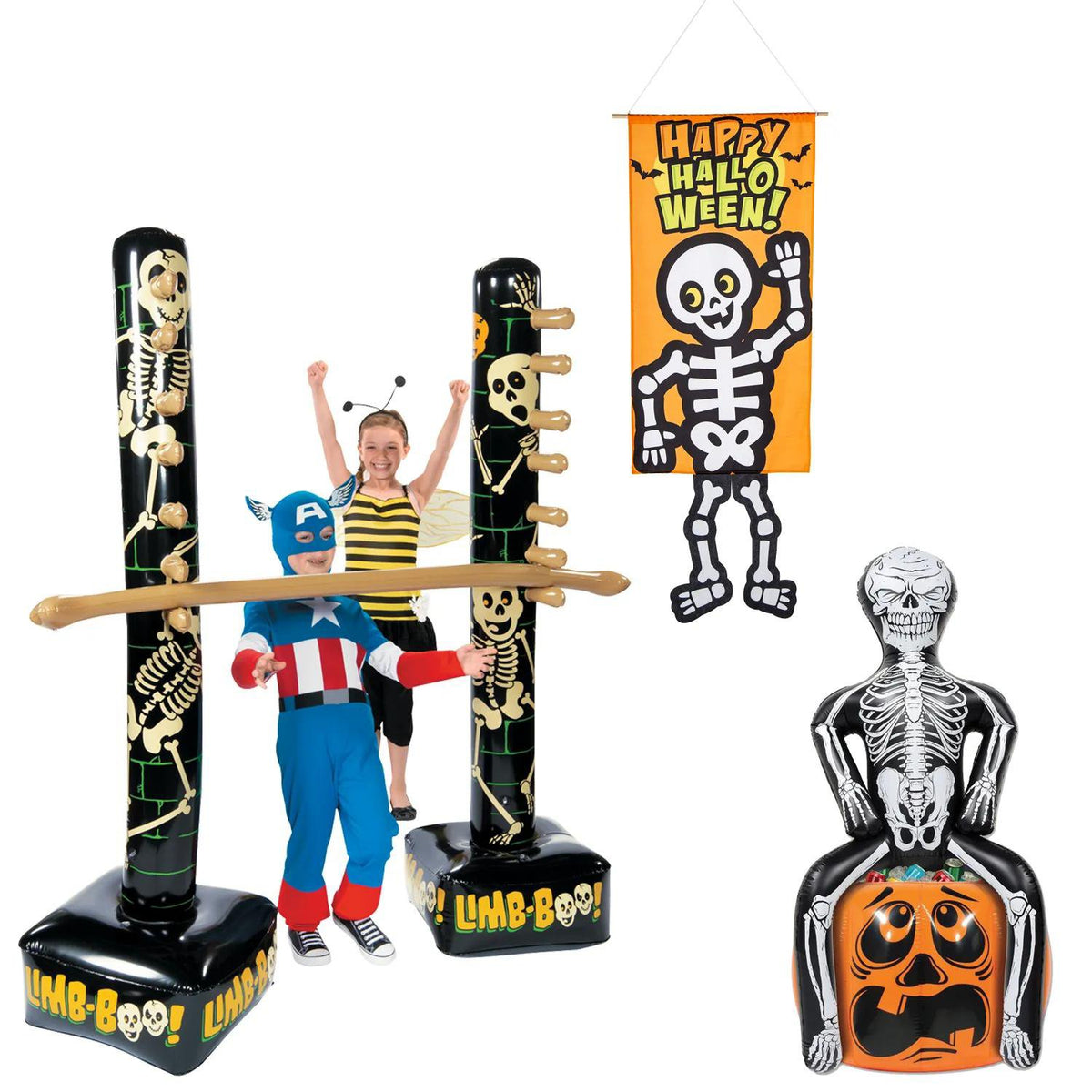 Halloween Party Skeleton Games and Decorations Kit - 6 pc - image 1