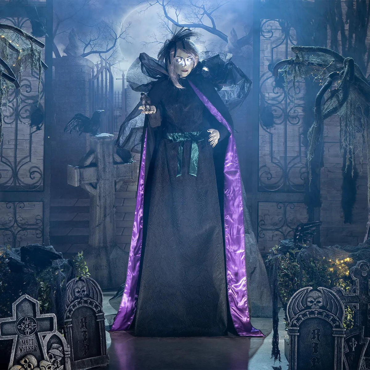 Standing Bird Sorceress Halloween Decoration - image 1
