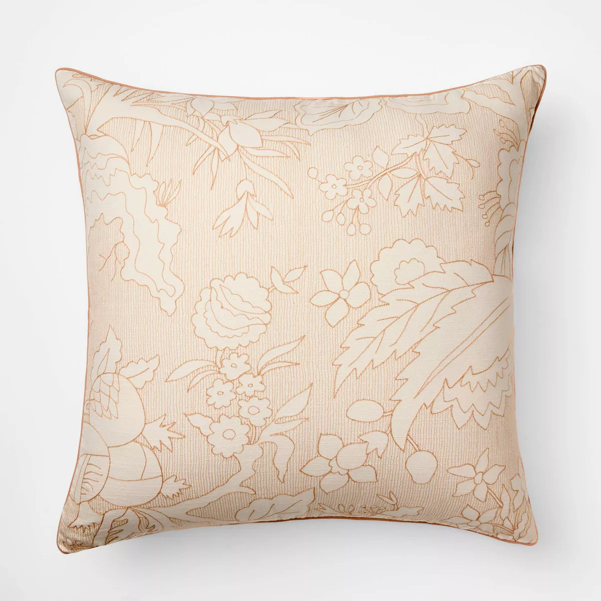 Reverse Floral Pillow