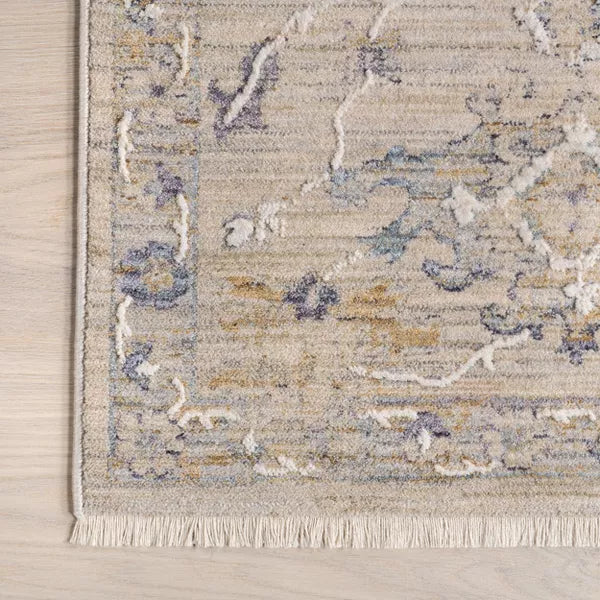 Floral Fringe Area Rug