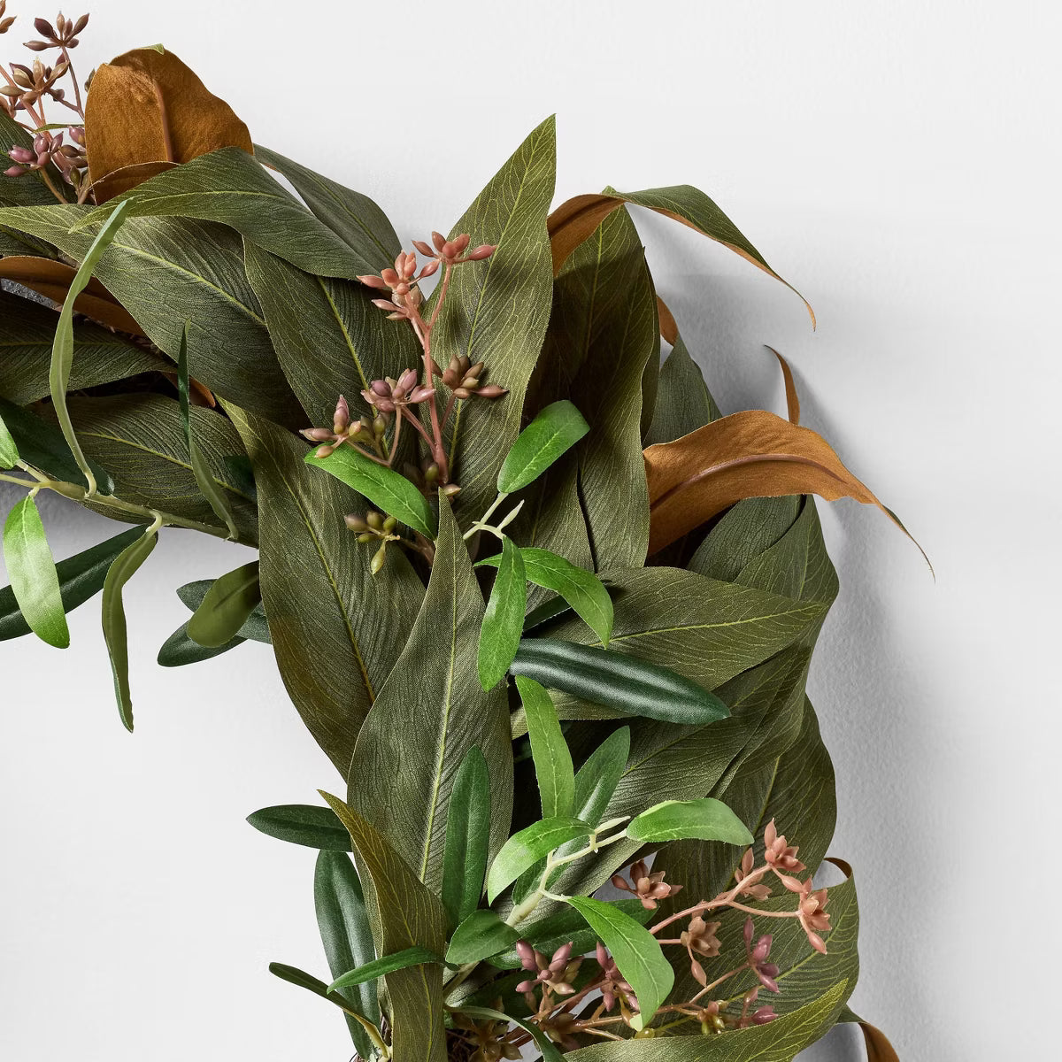 Fall Green Leaf Wreath