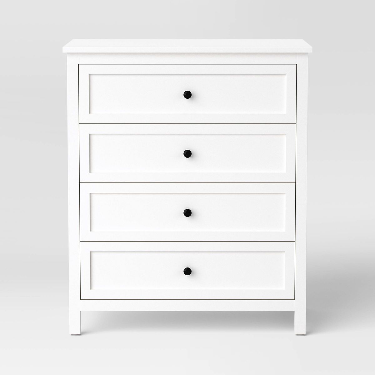 Traditional 4 Drawer Dresser Classic White