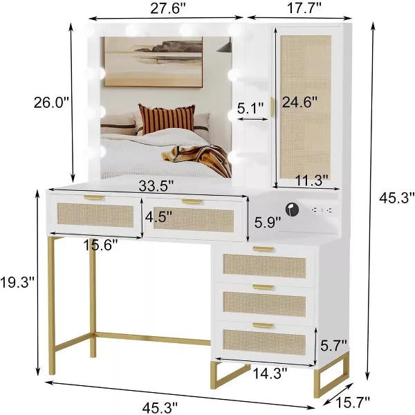 Vanity Mirror, Built-in Lights