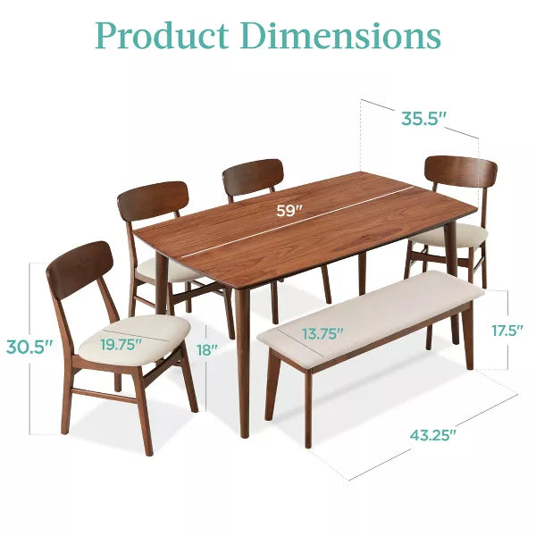 6-Piece Mid-Century