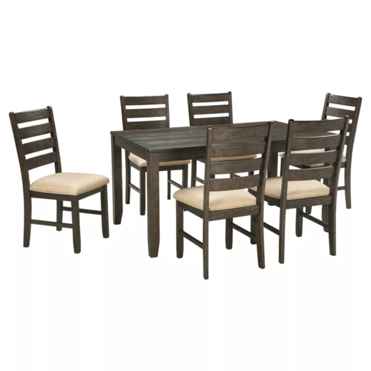 7-Piece, Chairs, Wood Frame