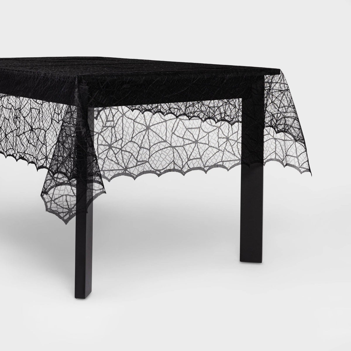60 x 84 Inch Lace Halloween Tablecloth - image 1