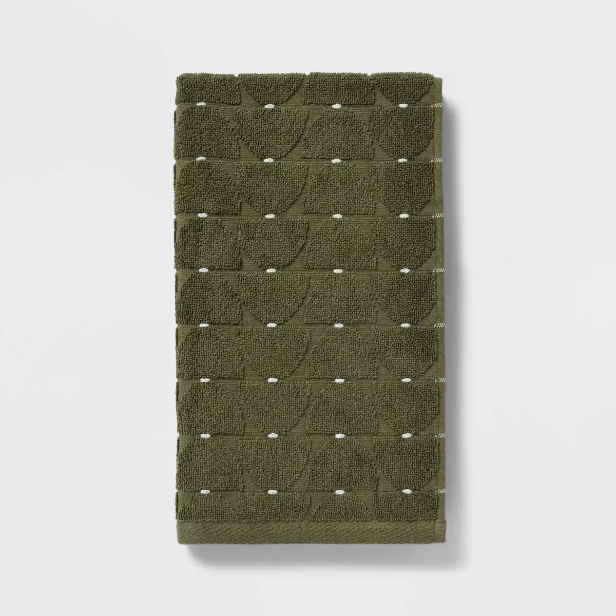 Modern Sculpted Towel Green