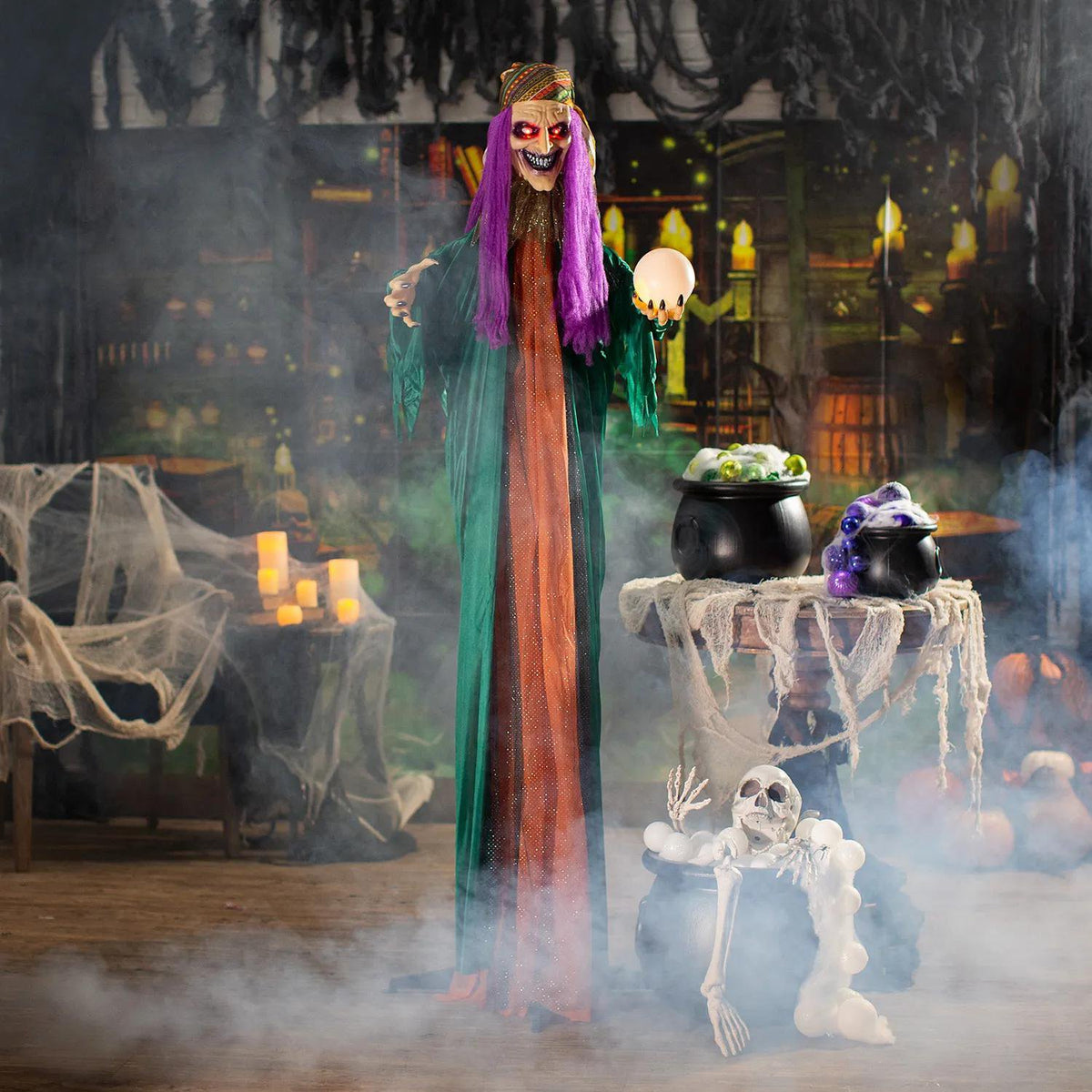 Fortune Teller Witch Halloween Decorating Kit - 7 pc - image 1