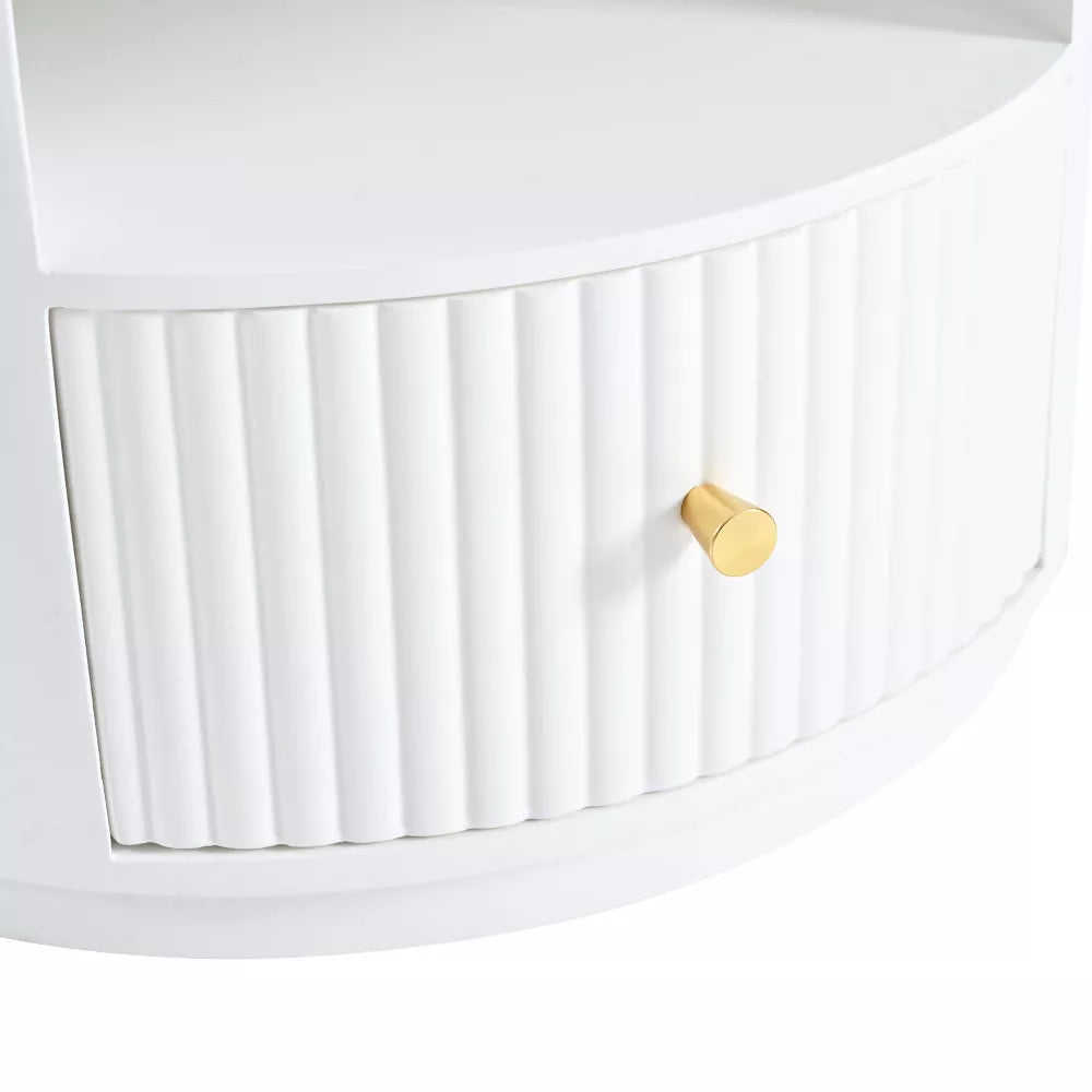 White cylindrical object with a lid on a white background 1pc