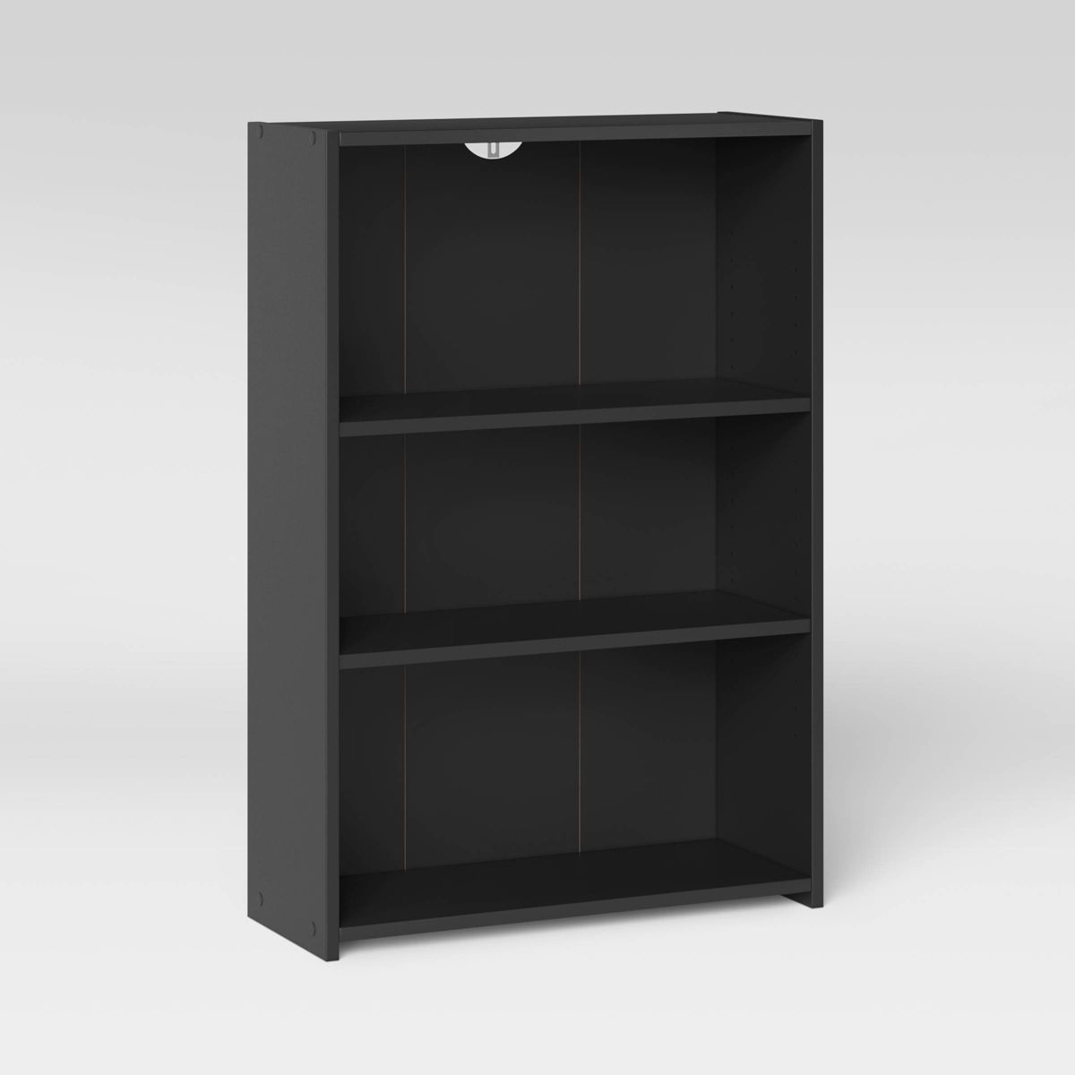 3 Shelf Dorm Bookcase Black - Room Essentials