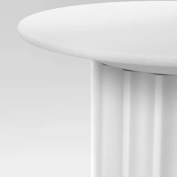 Plaster Accent Table White