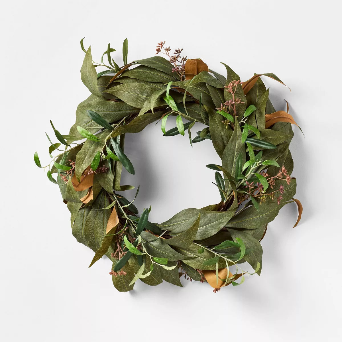 Fall Green Leaf Wreath