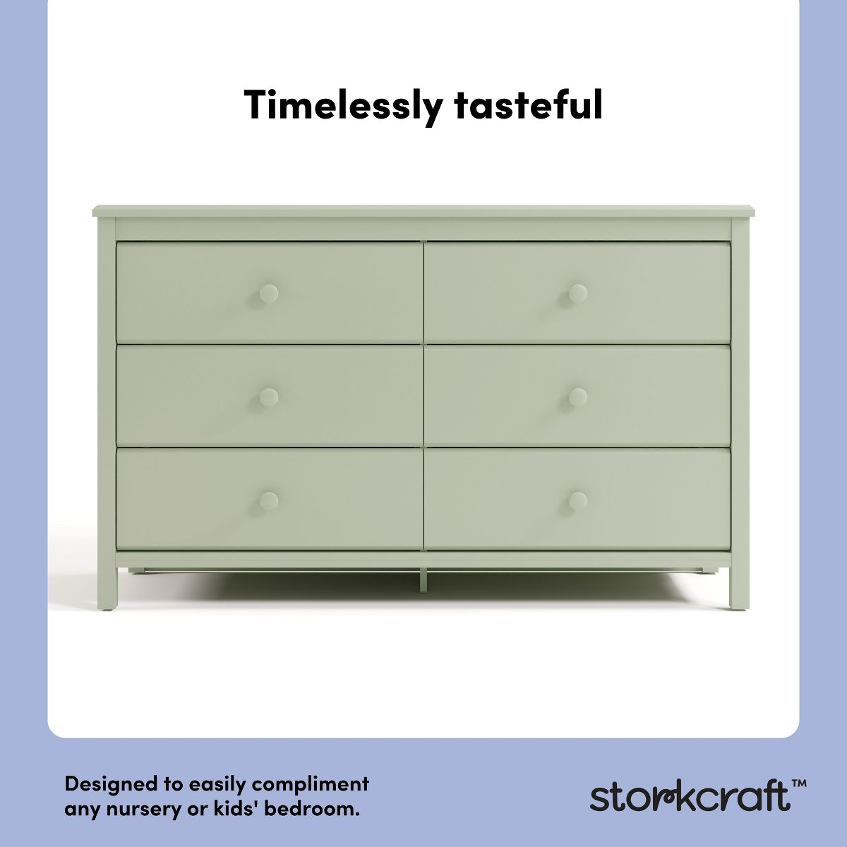 Storkcraft Alpine 6-Drawer Dresser Sage - Storkcraft